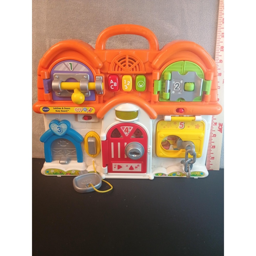 VTech Latches & Doors Busy Board Multicolor Activity Toy Baby Toddler ABC 123